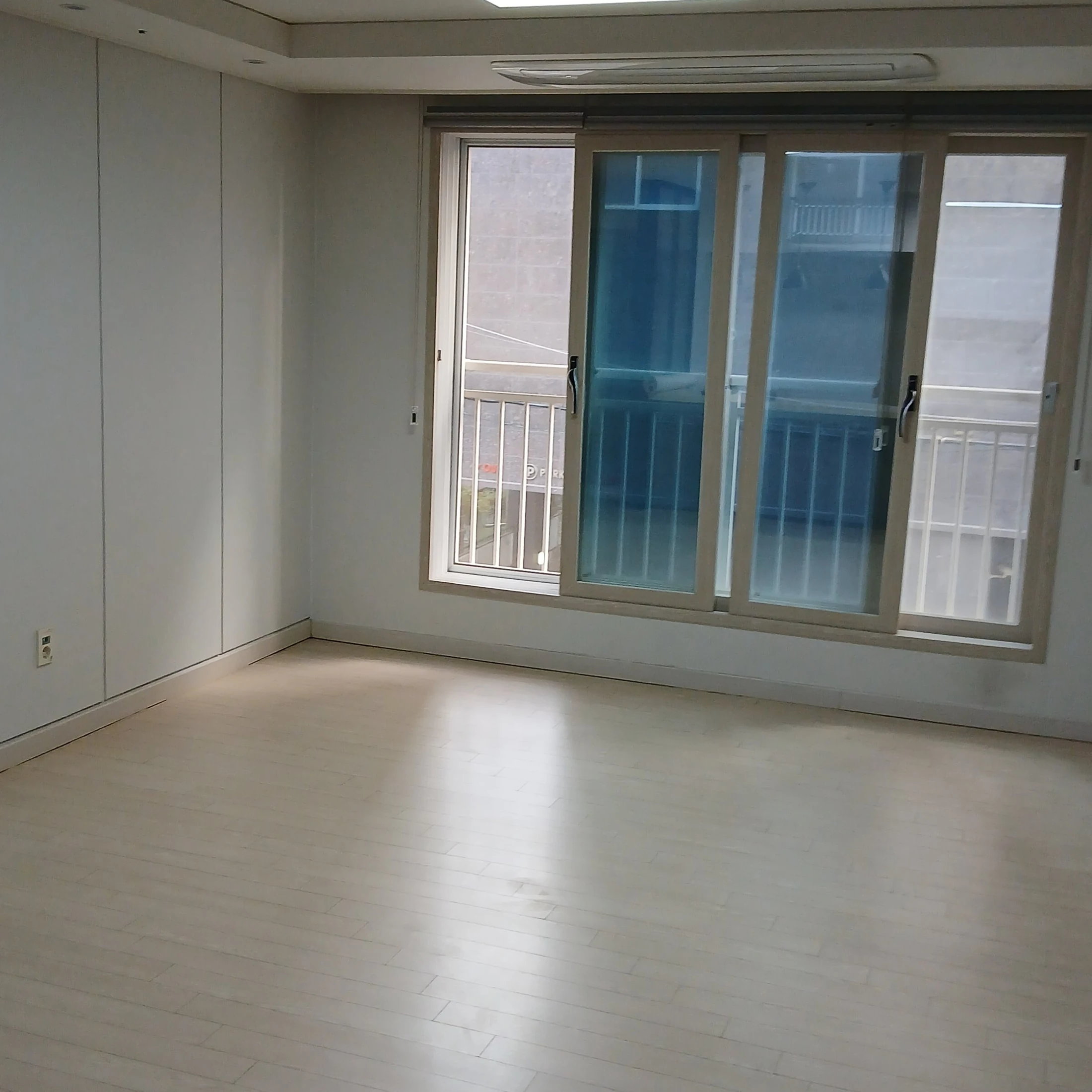 Bright empty room after move-in deep cleaning
